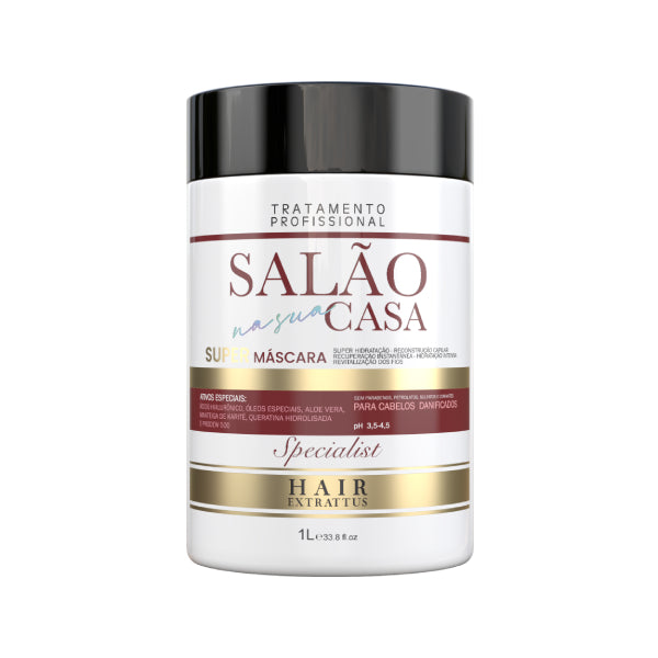 Salão na Sua Casa - Super Máscara Linha 1kg | Hair Extrattus