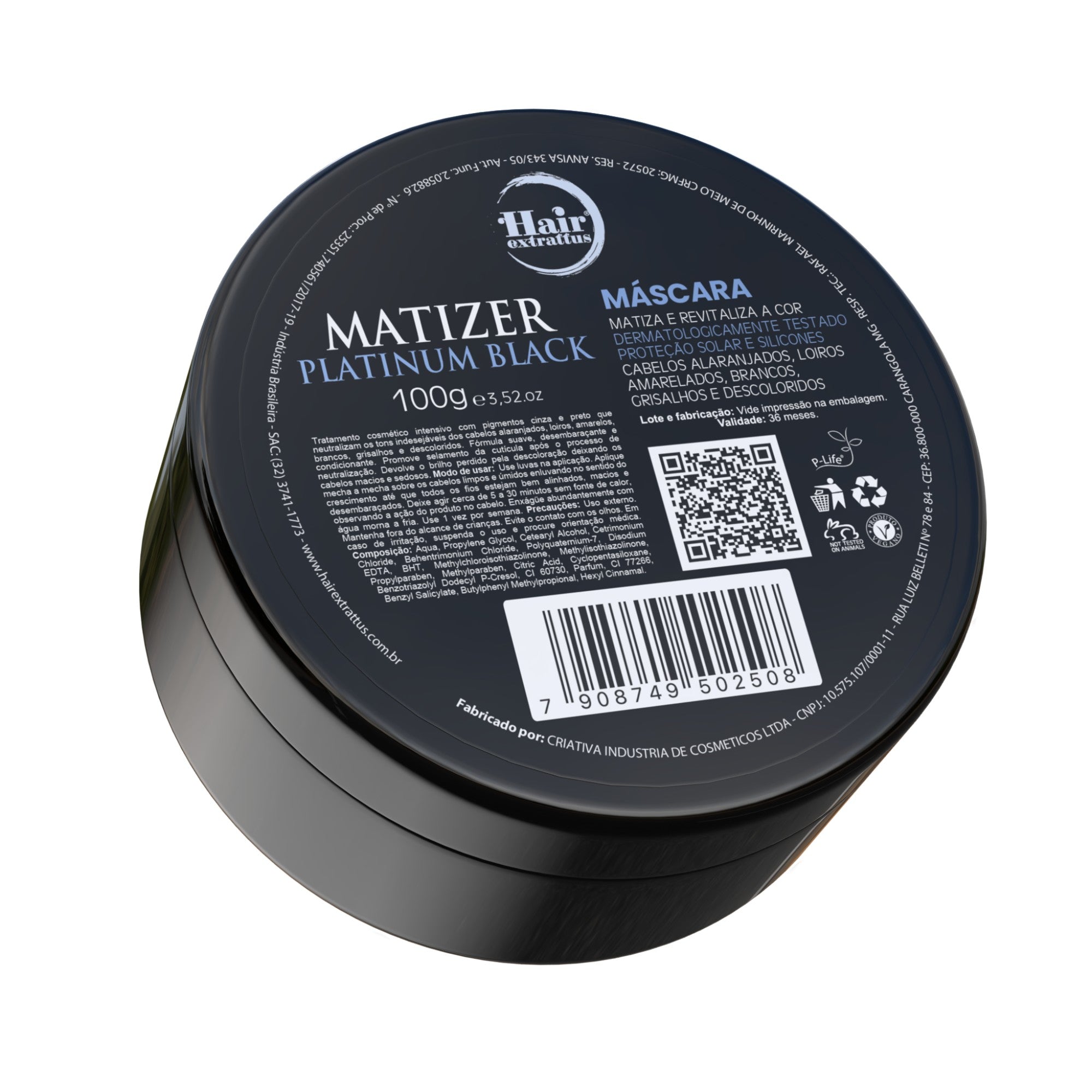Kit Matizer Platinum Black promocional | Hair Extrattus