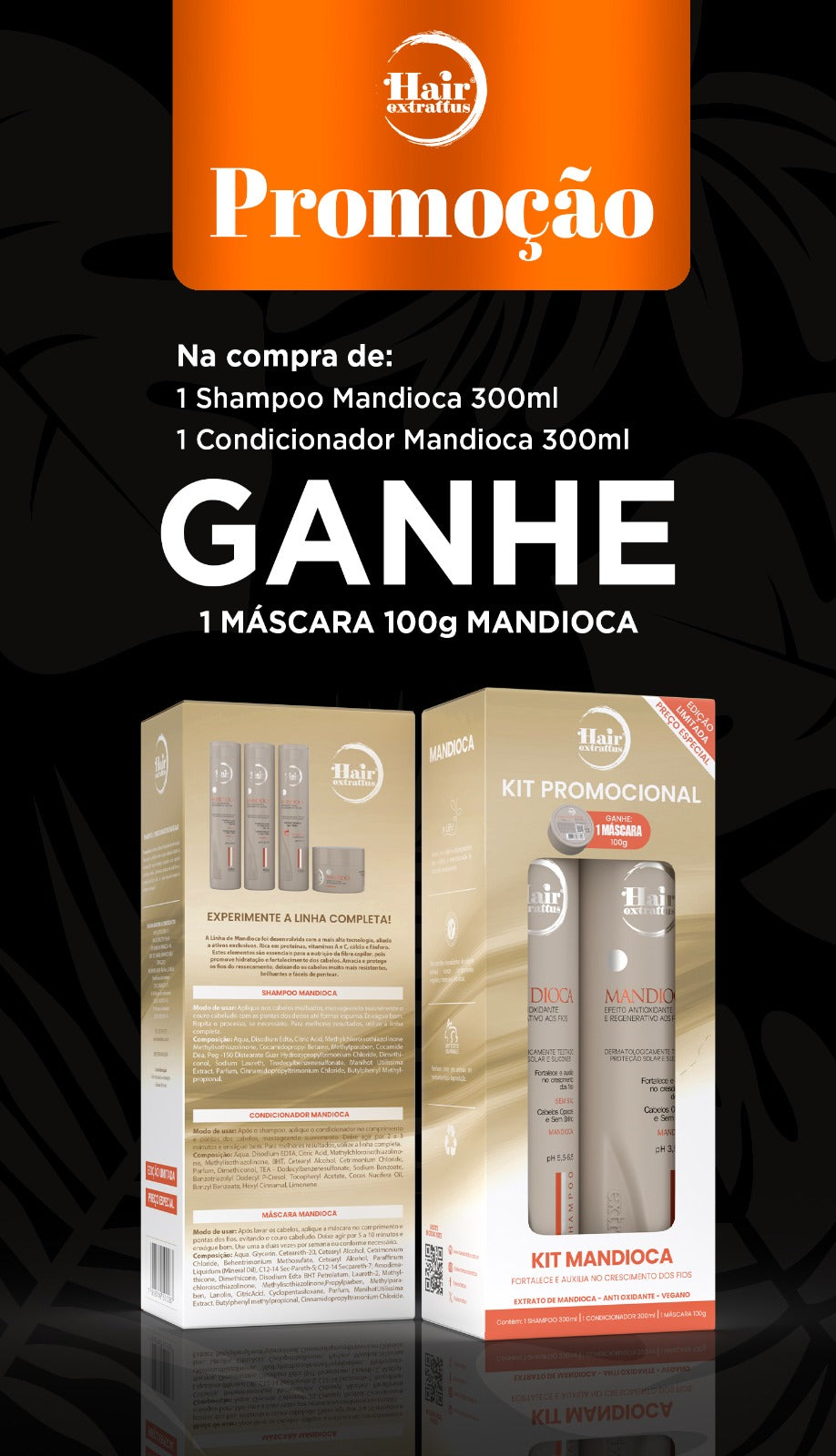 Kit Mandioca Promocional | Hair Extrattus