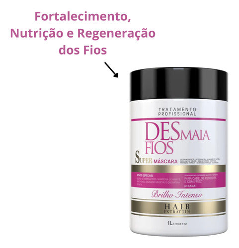 Máscara Desmaia Fios 1kg | Hair Extrattus