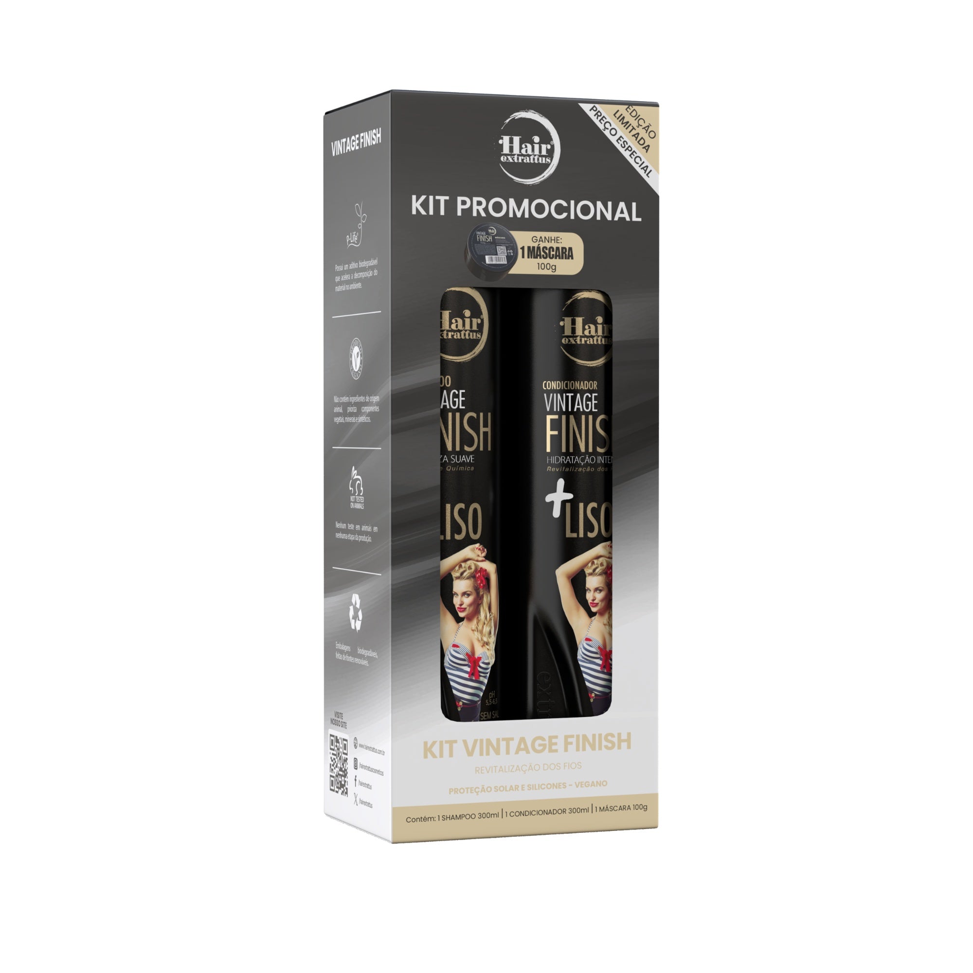 Kit Vintage Finish Promocional | Hair Extrattus