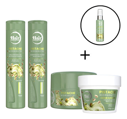 Linha Capilar Pistache Hidranutri Completa | Hair Extrattus