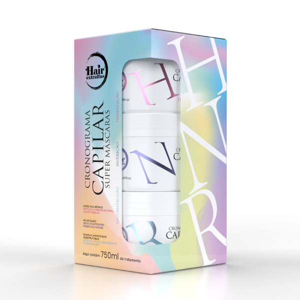 Kit Mascara Cronograma Capilar 250ml  | Hair Extrattus