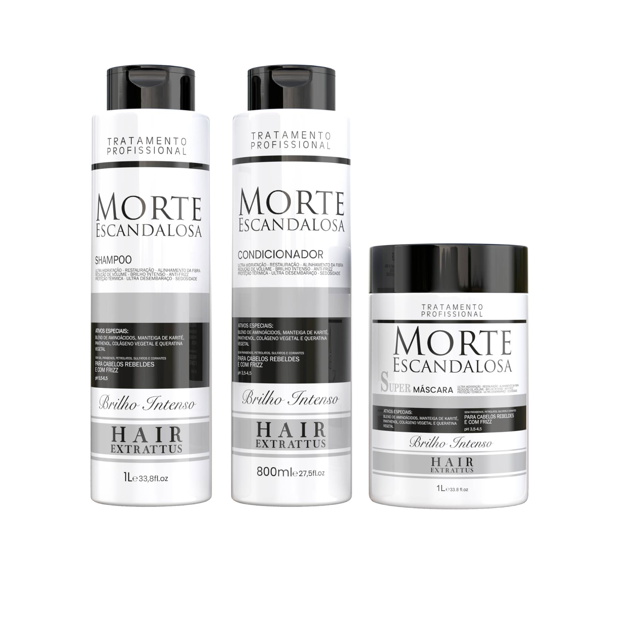 Kit Morte Escandalosa Completo | Hair Extrattus