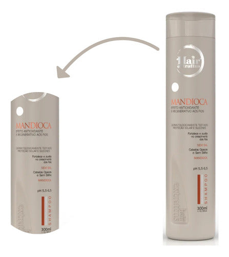 Shampoo Mandioca 300ml  | Hair Extrattus