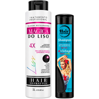 Kit Selagem Mágica do Liso 1L + Shampoo Antirresíduo - Hair Extrattus