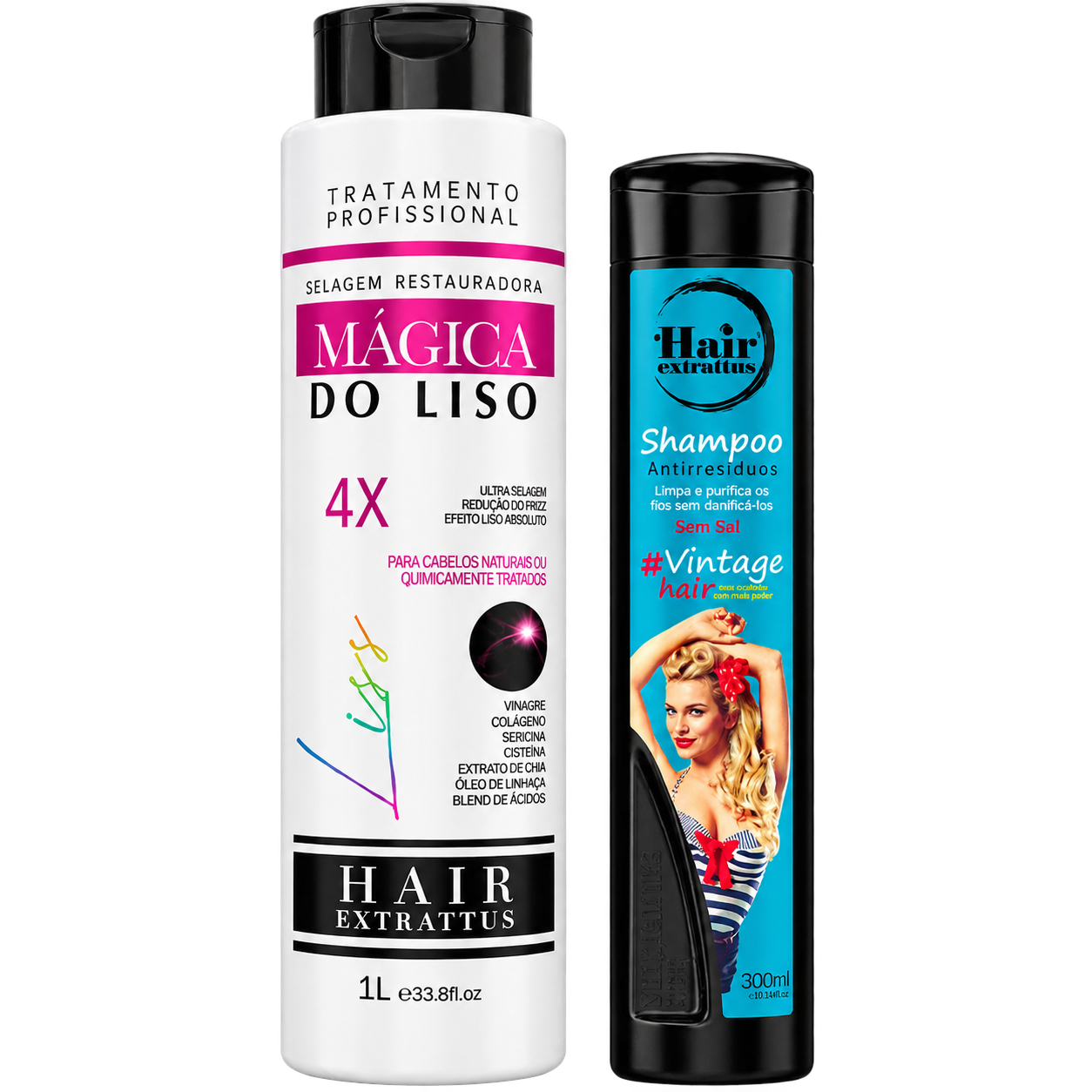 Kit Selagem 1L + Shampoo Antirresíduo