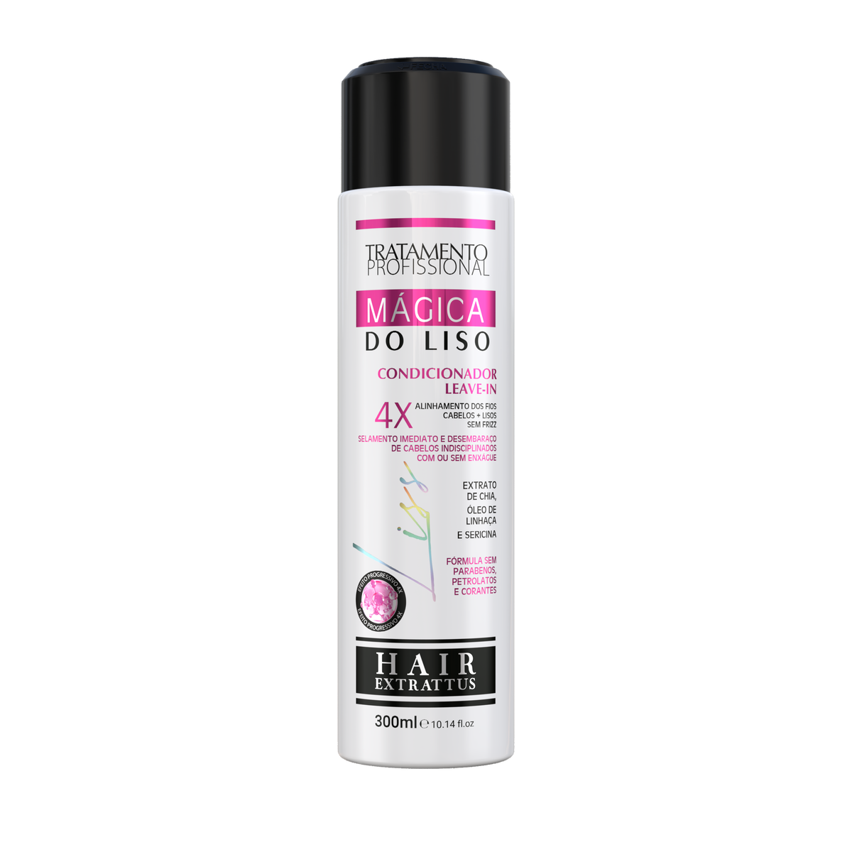 Kit Mágica do Liso Hair Extrattus Shampoo + Máscara + Condicionar Leave-in + Spray Cristalizador