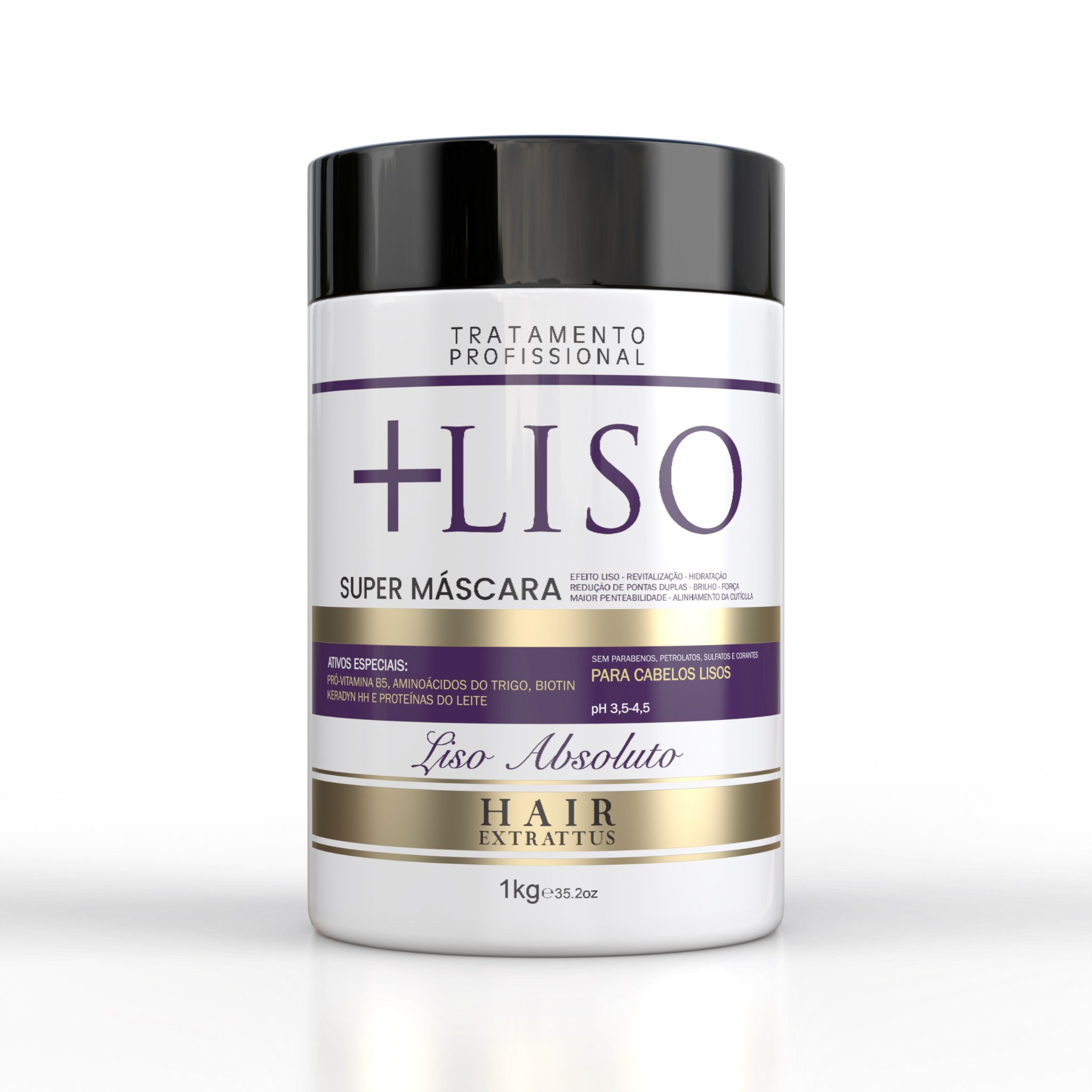 + Mais Liso Supermascara  1kg  | Hair Extrattus