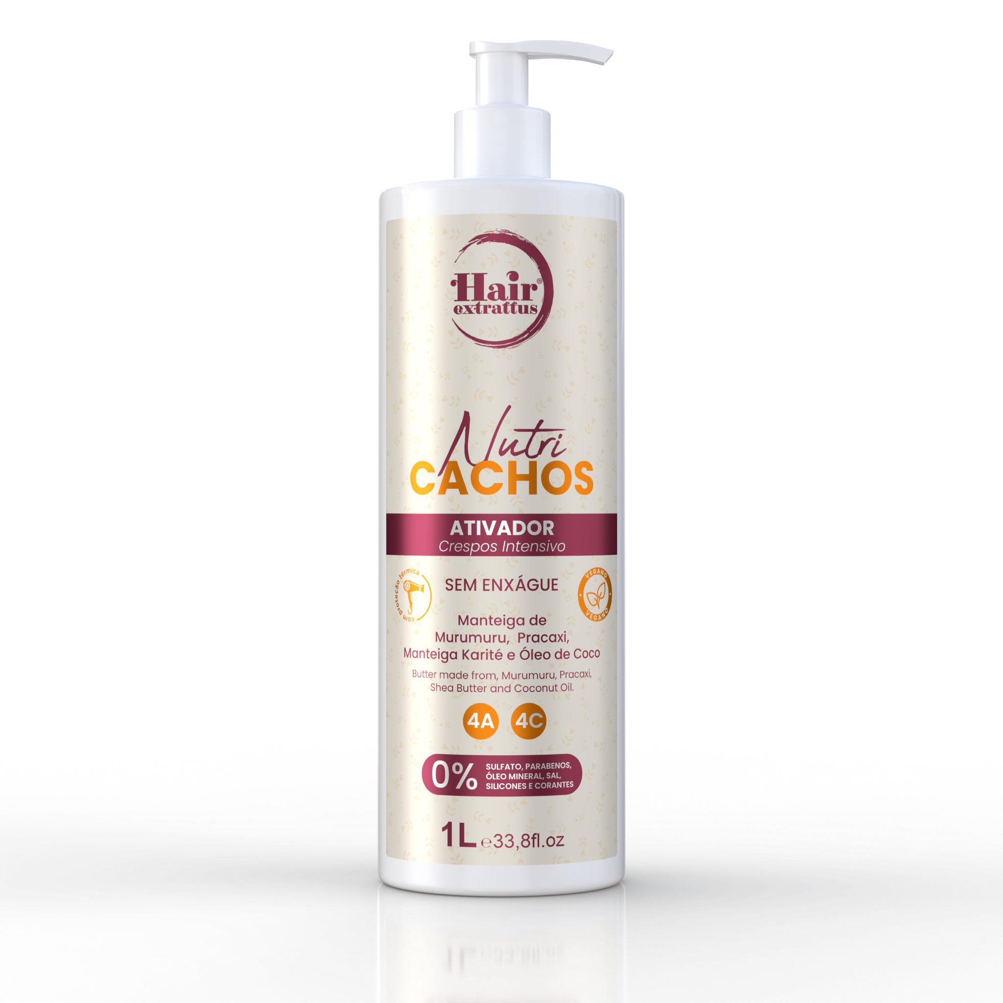 Ativador de Cachos Nutri Cachos Crespos Intensivo 1L – Hair Extrattus