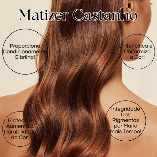 Máscara Matizer Castanho 250g | Hair Extrattus