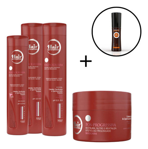 Kit Pós-Progressiva completo + brinde Óleo Sérum Ojon | Hair Extrattus