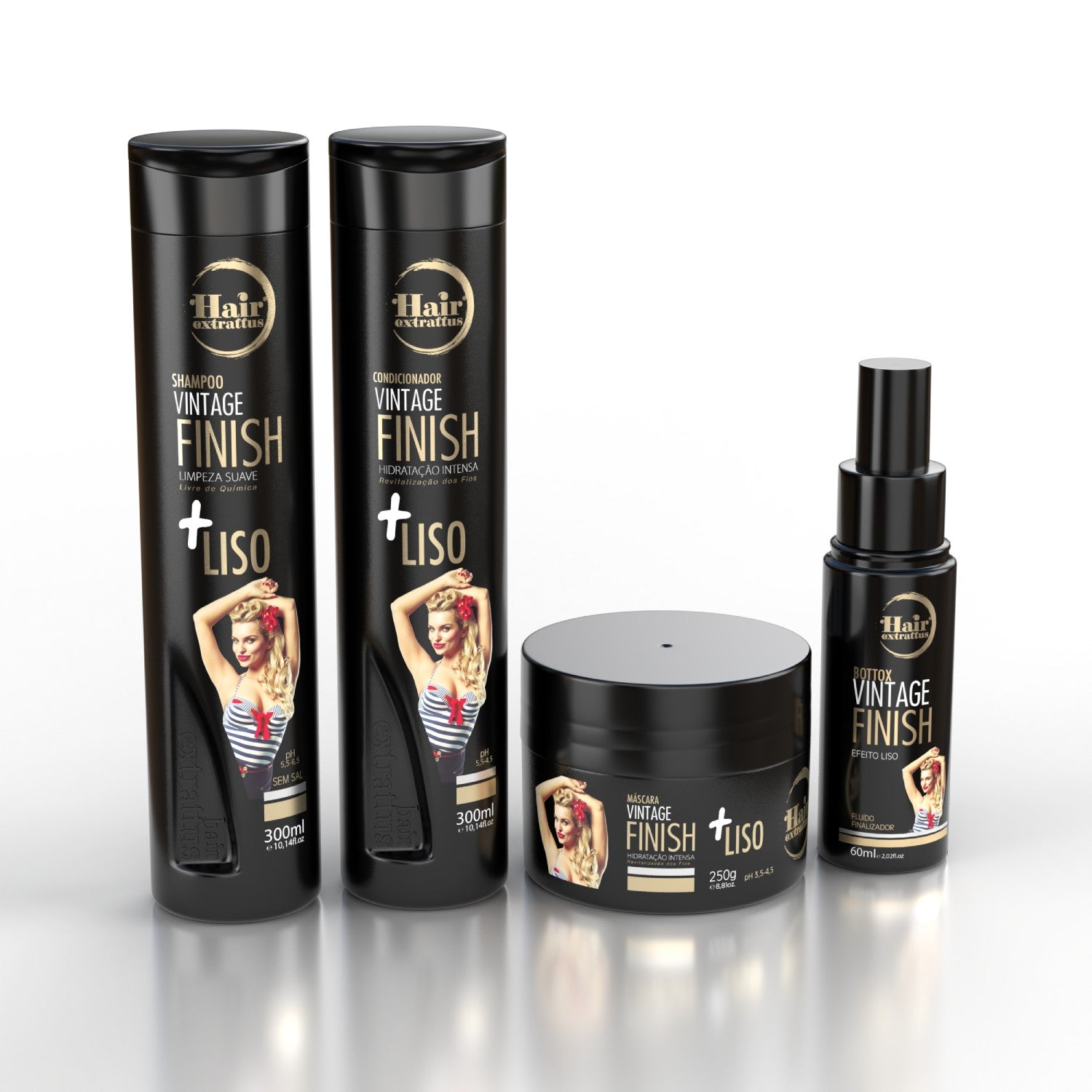 Máscara Vintage Finish 250g | Hair Extrattus