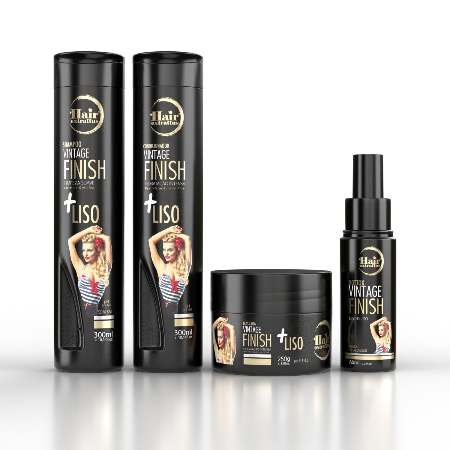 Shampoo Vintage Finish 300ml |Hair Extrattus