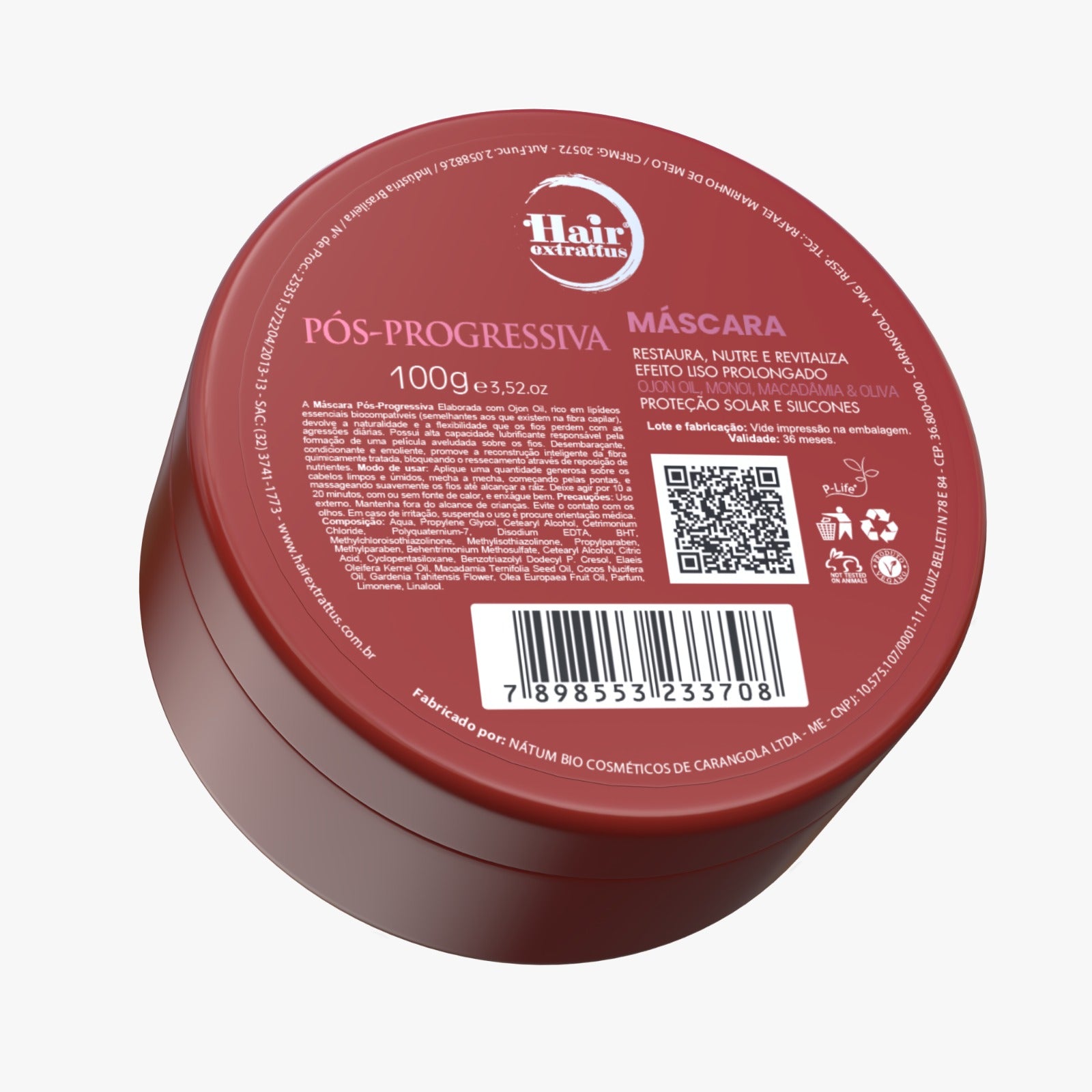 Máscara Pós-progressiva Mini 100g | Hair Extrattus