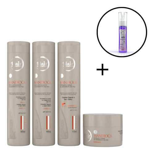 kit Mandioca Completa + Brinde Ponta Perfeita | Hair Extrattus