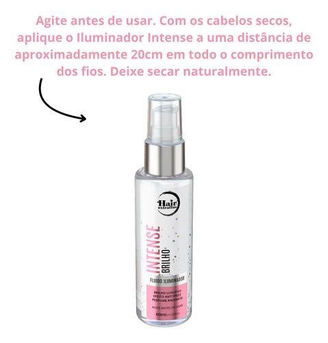 FLUÍDO ILUMINADOR INTENSE BRILHO 60ML  | Hair Extrattus