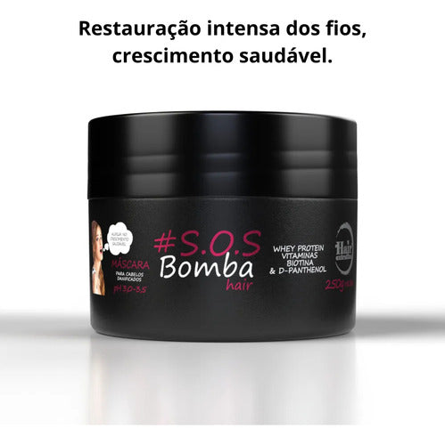 Máscara  S. O. S. Bomba Hair 250g | Hair Extrattus