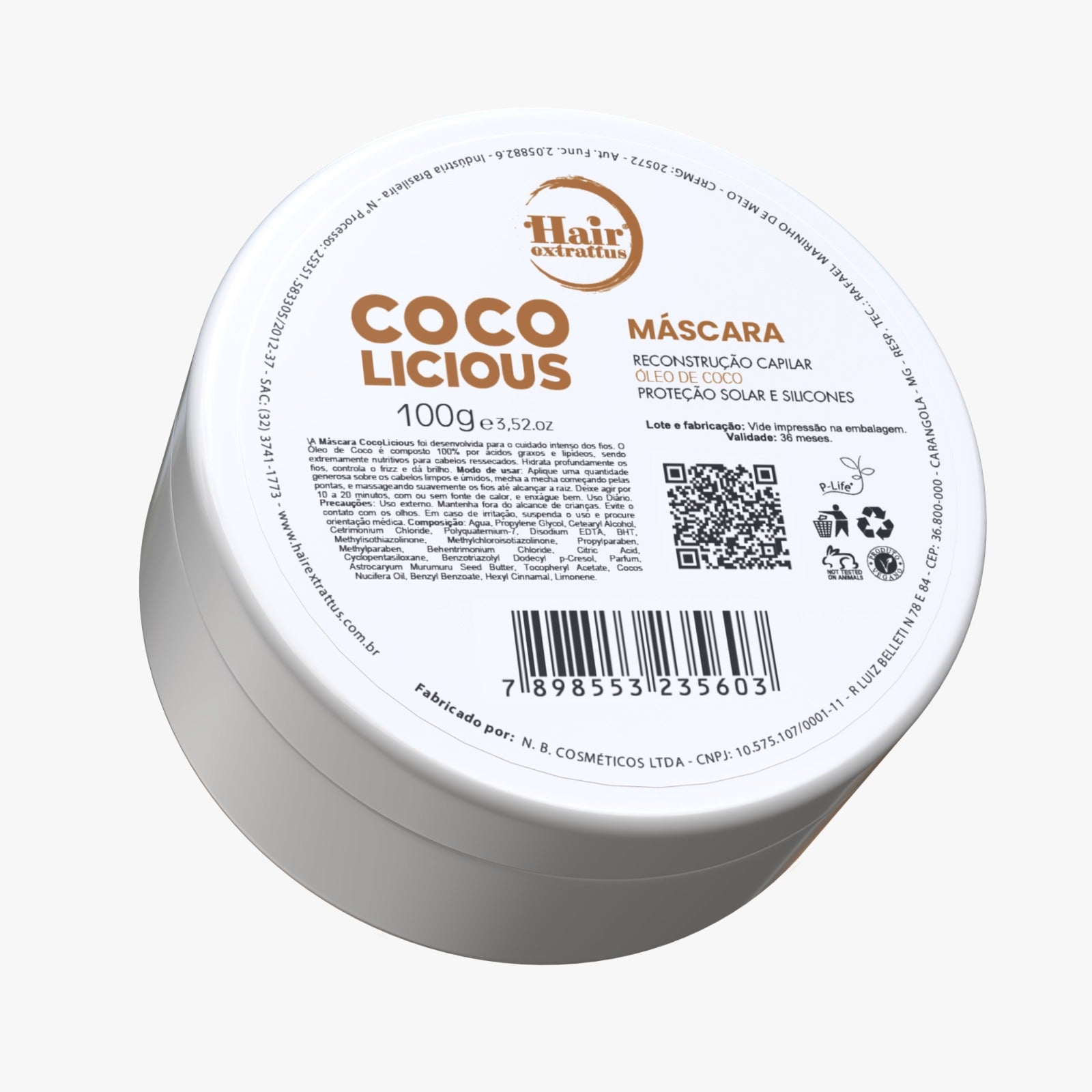 Máscara Coco Licious Mini 100g | Hair Extrattus